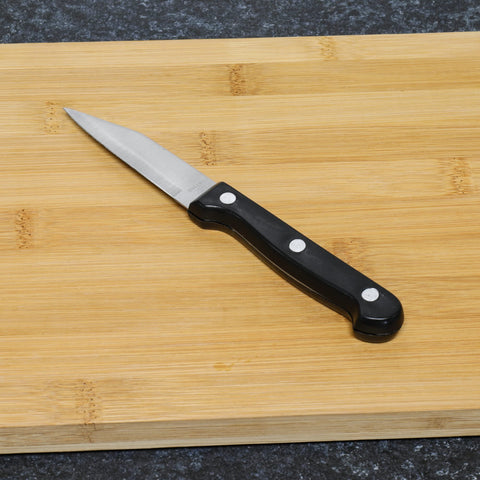 Chef Craft Select Paring Knives, 9.5 inch 2 piece knife set, Stainless Steel/Black