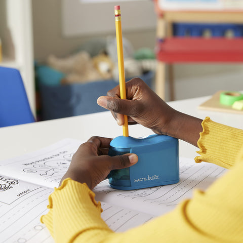 X-ACTO Buzz Battery Pencil Sharpener, Assorted Colors, 1 Count - Back to School, Teacher, Classroom Supplies