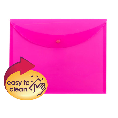 Smead Project Envelope, Snap Closure, Top Load, Letter Size (10, Pink)