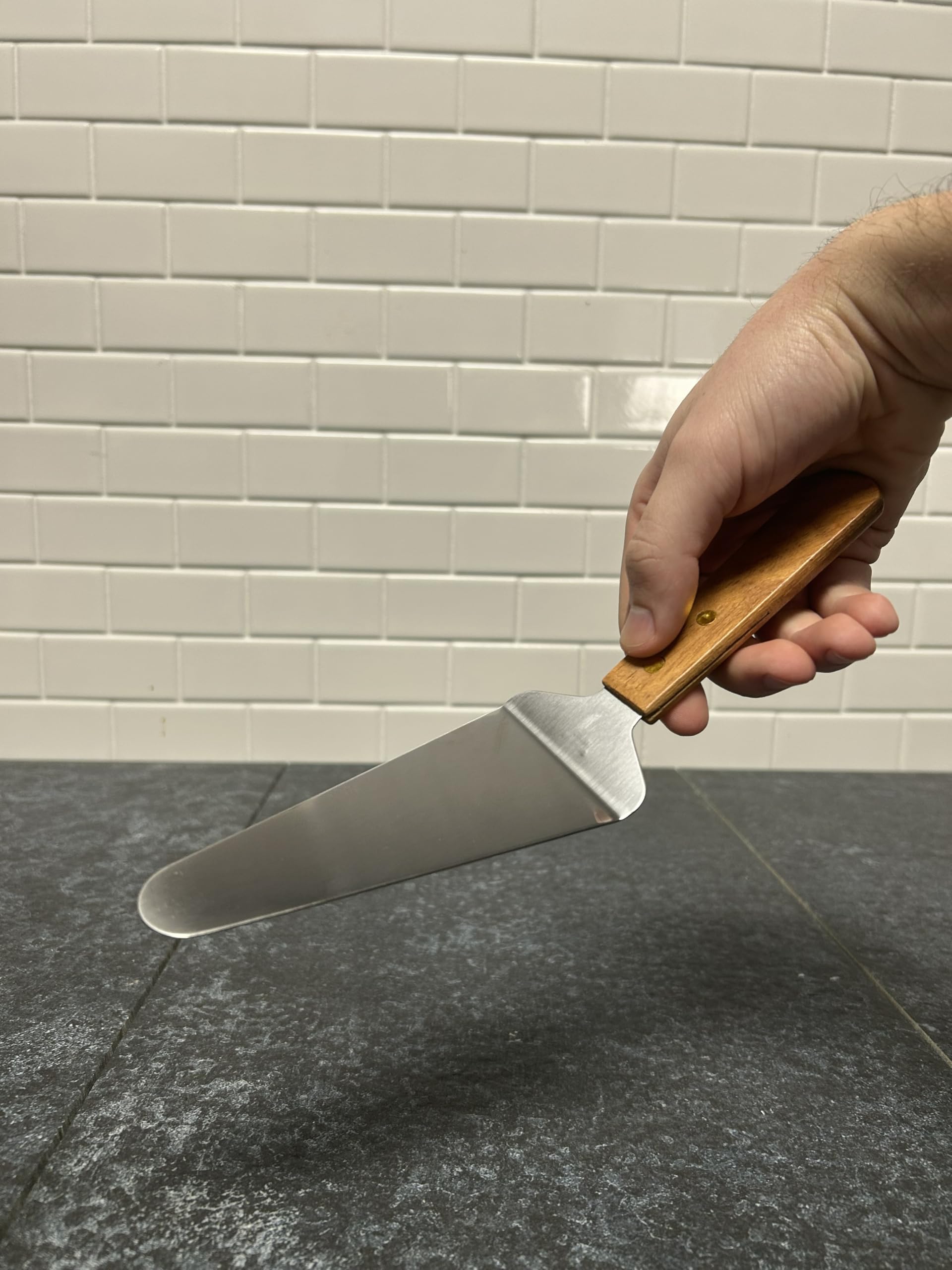 Chef Craft Select Stainless Steel Pie Server, 9.25 inches in length, Natural