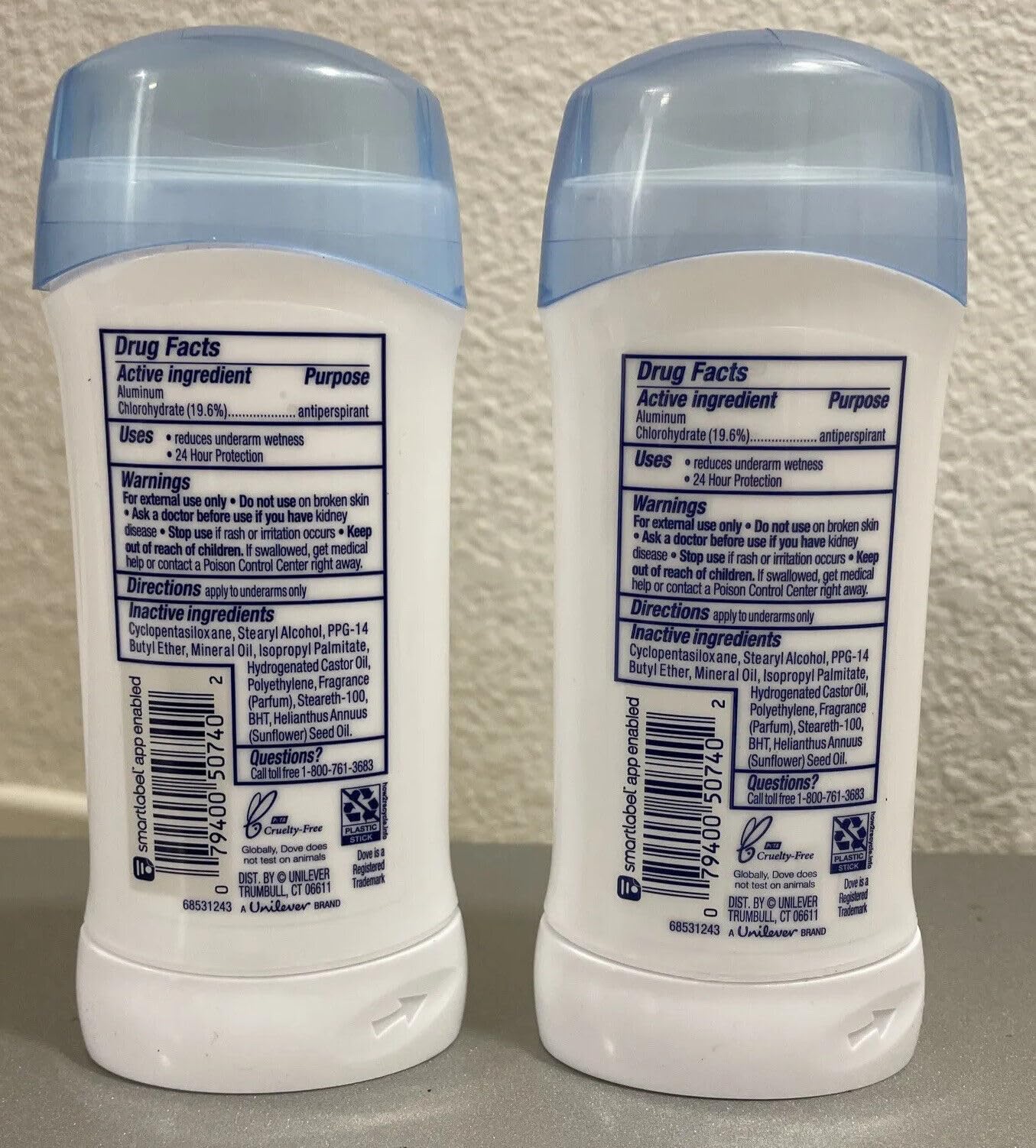 Dove Anti-Perspirant Deodorant, Sensitive Skin 2.60 oz (Pack of 3)