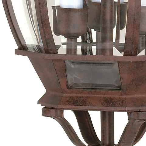 Nuvo Lighting 60/895 Traditional Three Light Hanging Lantern from Central Park Collection in Bronze/Dark Finish
