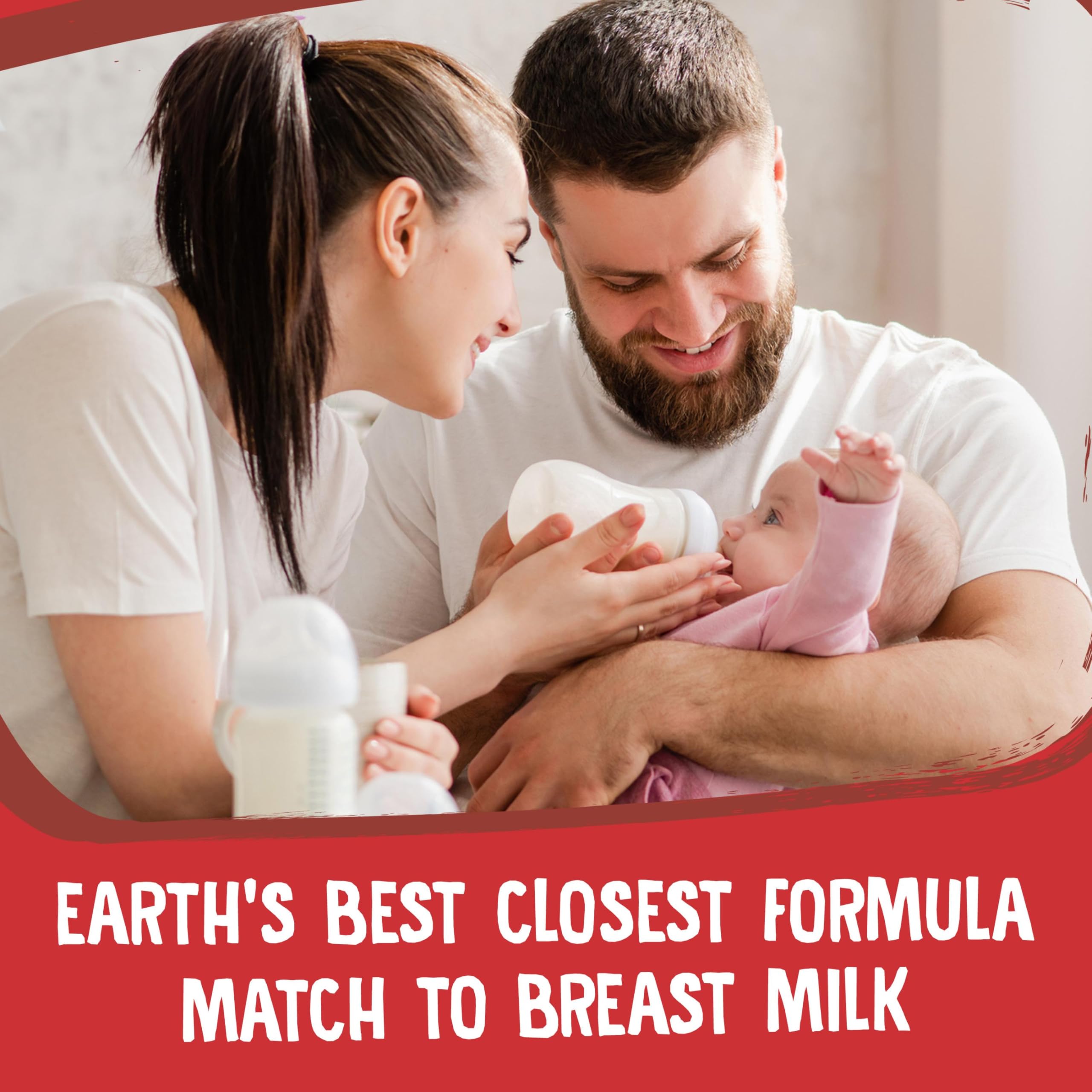 Earth's Best Organic Baby Formula for Babies 0-12 Months, Powdered Dairy Infant Formula with Iron, Omega-3 DHA, and Omega-6 ARA, 21 oz Formula Container