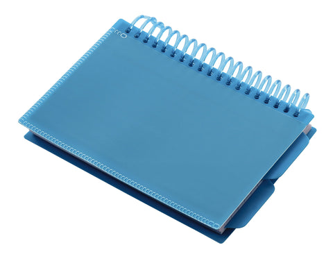 Oxford Spiral Index Cards with Poly Cover, 3" x 5", Ruled, White Cards, Cover Color May Vary, 50 Cards/Book (73138)