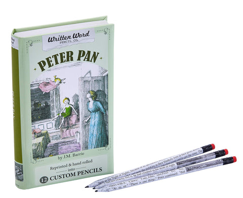 It's Academic Written Word Pencil Co. Classic Story Pencils with Decorative Box, 12 Pack, Peter Pan