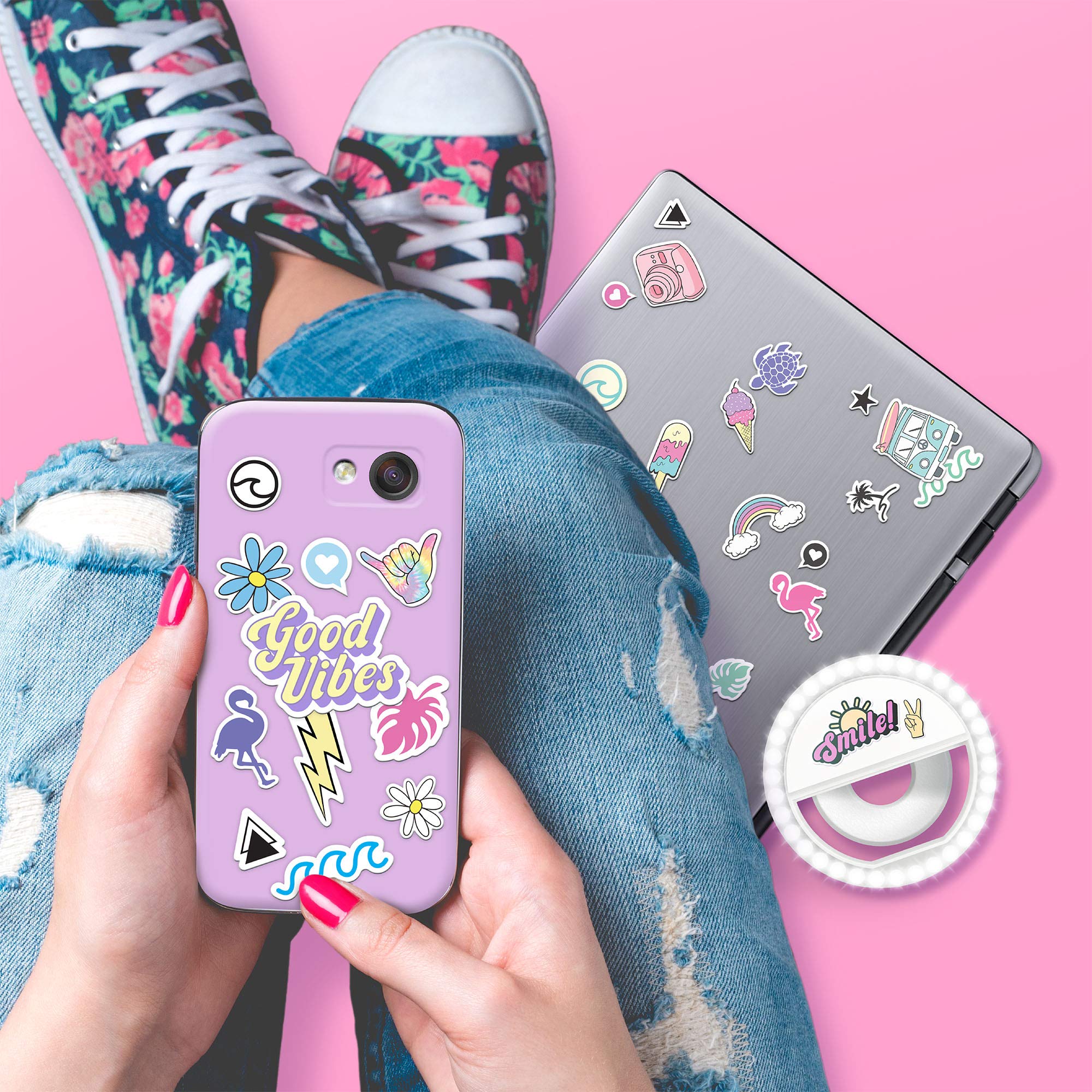 Canal Toys Selfie Creator - Selfie Light & Stickers Kit