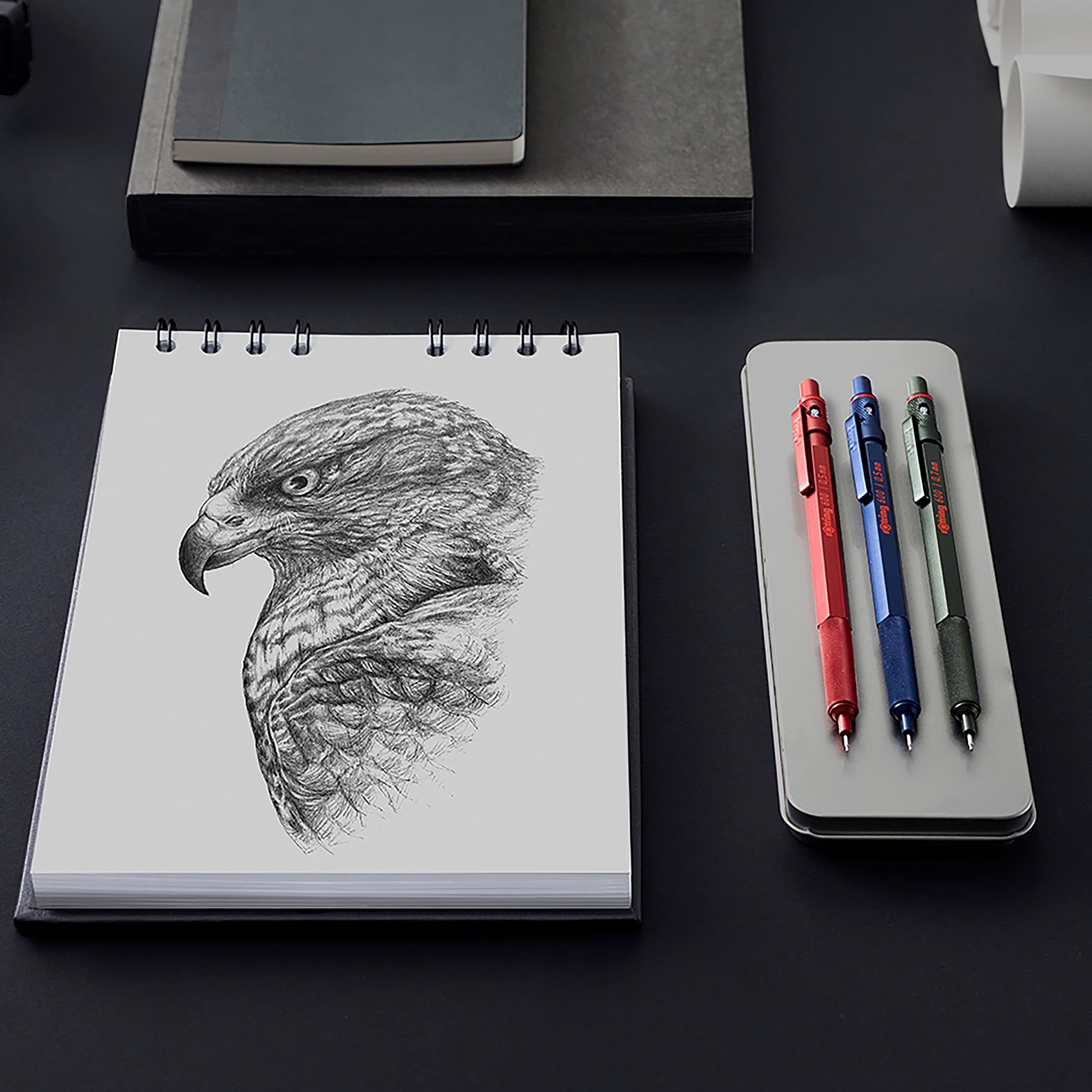 rOtring 1904444 600 Mechanical Pencil, 0.7 mm, Silver Barrel