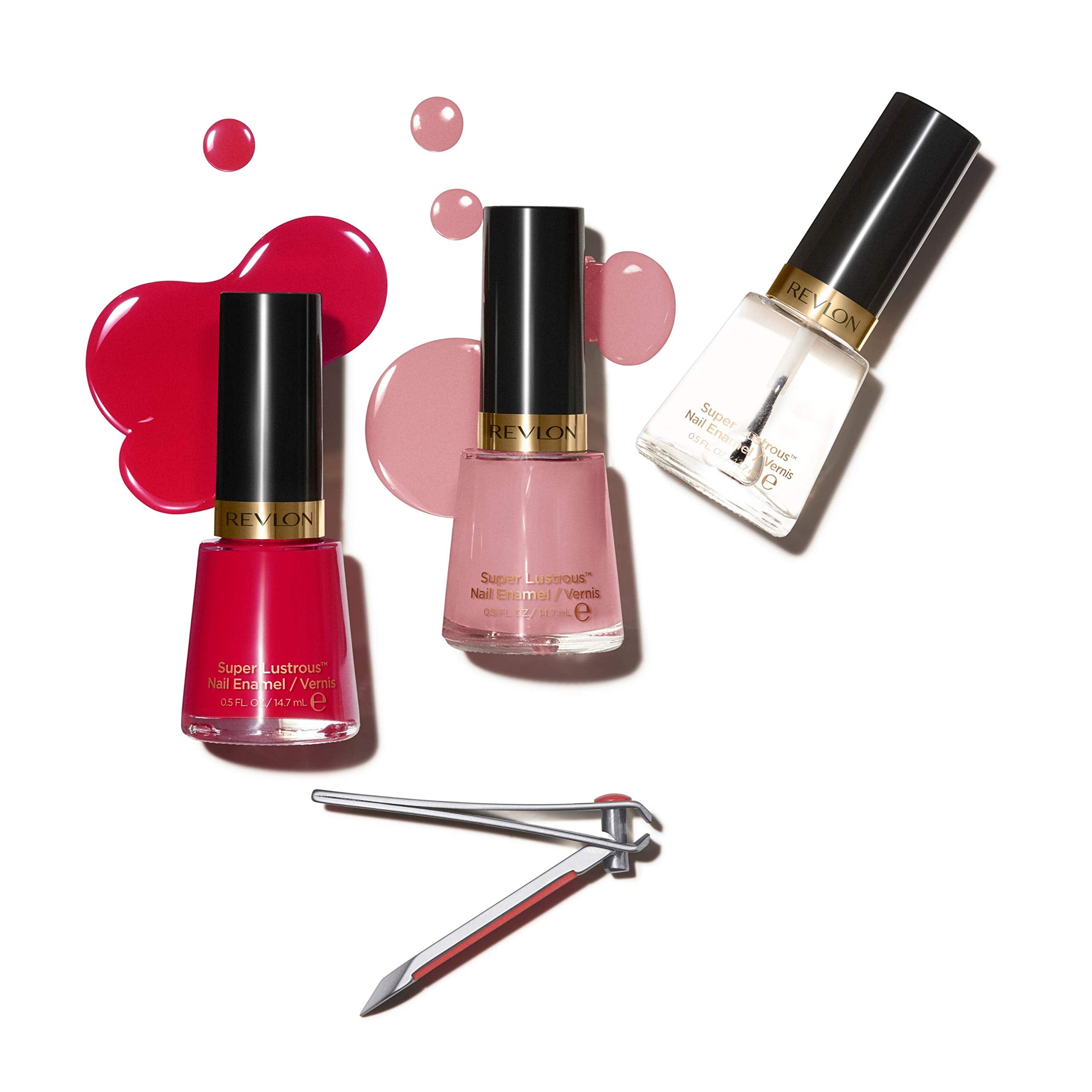 Revlon Nail Enamel, Chip Resistant Nail Polish, Glossy Shine Finish, in Pink, 145 Coy, 0.5 oz