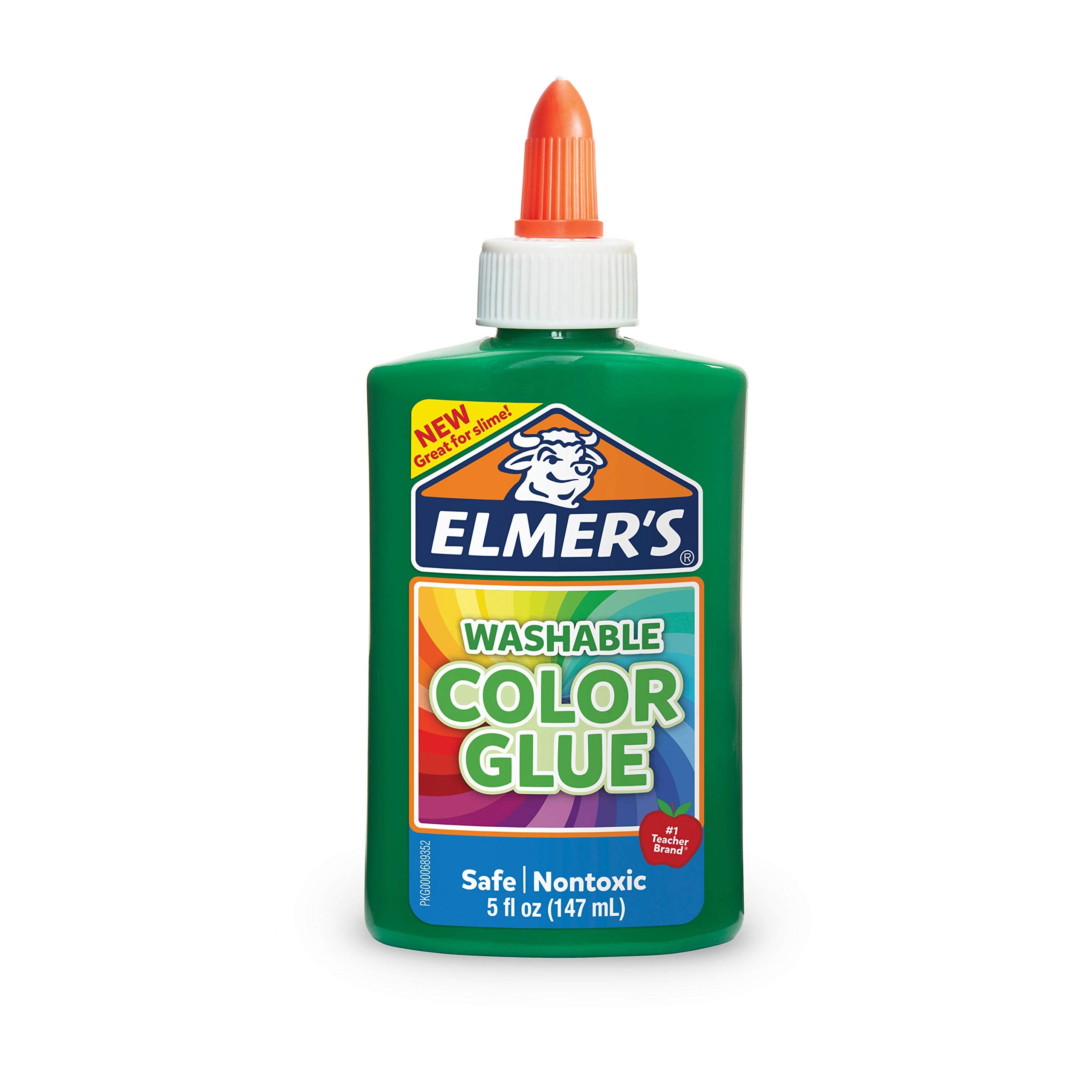 Elmer's Washable Color Glue, Green, 5 Ounces, for Making Slime, 5 Oz