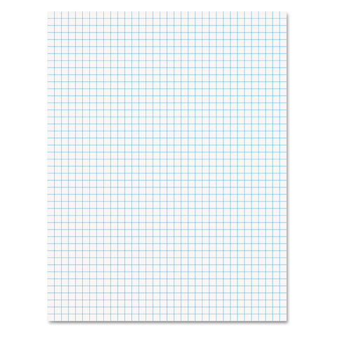 Ampad 8 1/2 x 11 Inches White Quad Pad, 4 Square Inch, 50 Sheets, 1 Each (22-030C)