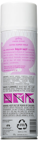 Aqua Net Professional Hair Spray Extra Super Hold 3 Fresh Scent, 11 Oz