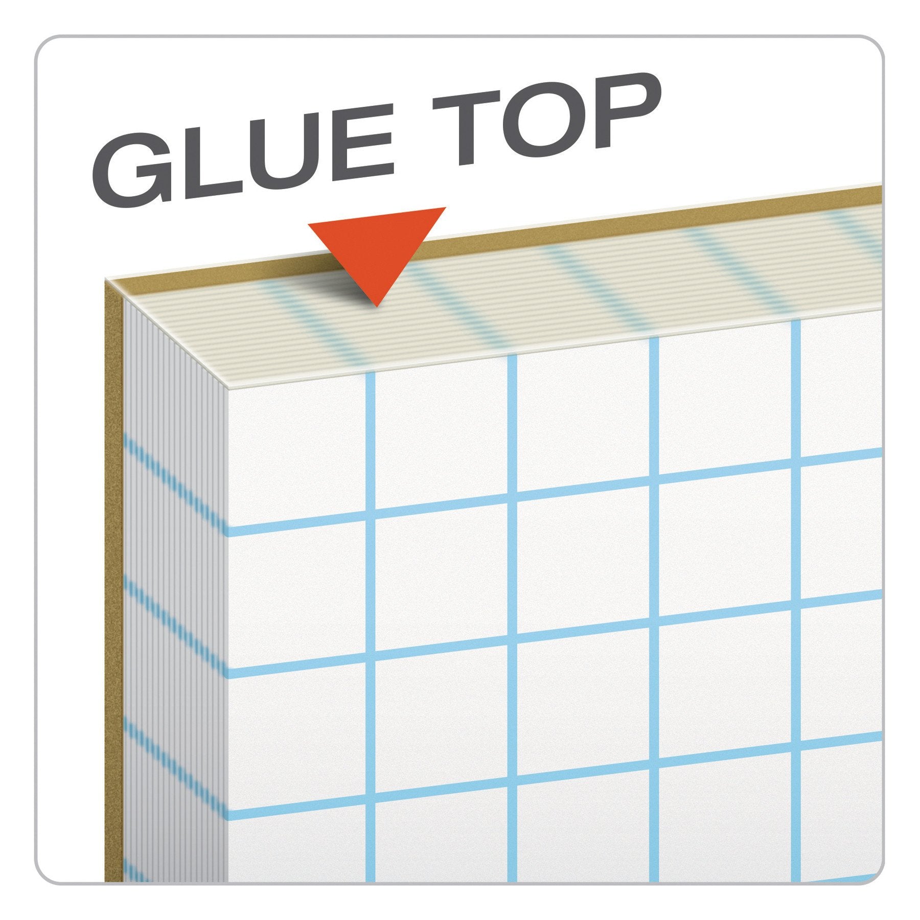 TOPS 33101 Quadrille Pads, 10 Squares/Inch, 8 1/2 x 11, White, 50 Sheets