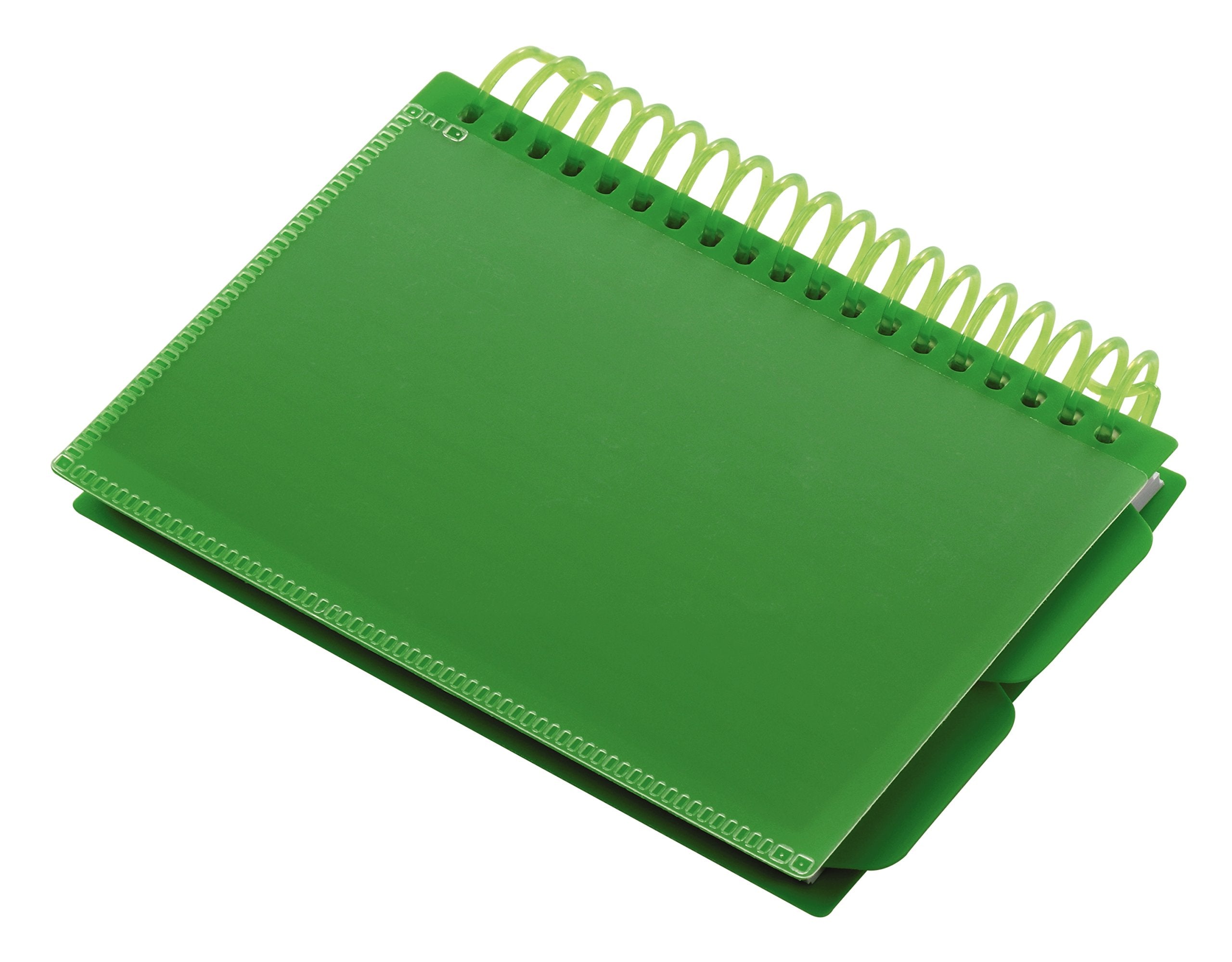 Oxford Spiral Index Cards with Poly Cover, 3" x 5", Ruled, White Cards, Cover Color May Vary, 50 Cards/Book (73138)