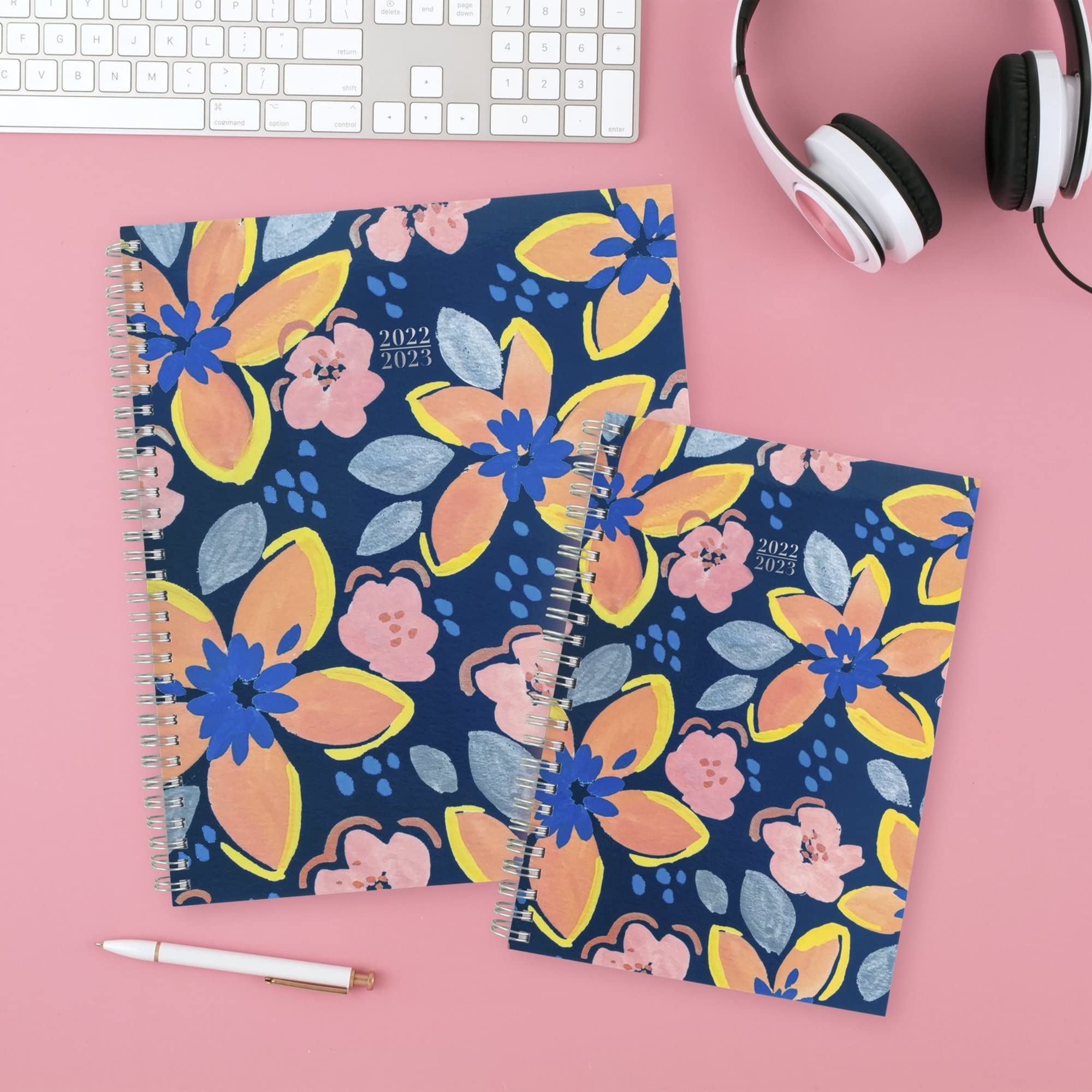 Cambridge 2022-2023 Planner, Weekly & Monthly Academic, 5-1/2" x 8-1/2", Small, Joyful Floral (1619-200A)
