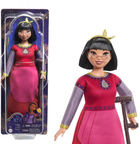 Mattel Disney Wish Toys, Dahlia of Rosas Posable Fashion Doll with Removable Clothes & Accessories, Inspired by the Movie