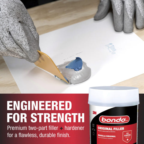 Bondo Body Filler, Original Formula for Fast, Easy Repair & Restoration for your Vehicle, 00262, Filler 1.57 lb and Hardener 0.75 oz, 1 Can