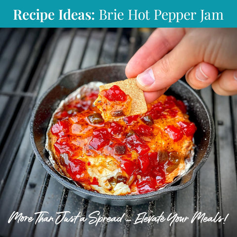 Terrapin Ridge Farms Hot Pepper Bacon Jam – Sweet & Spicy Spread with Real Bacon & Jalapeño – Gourmet Condiment for Cheese, Meats, and Appetizers – One Quart
