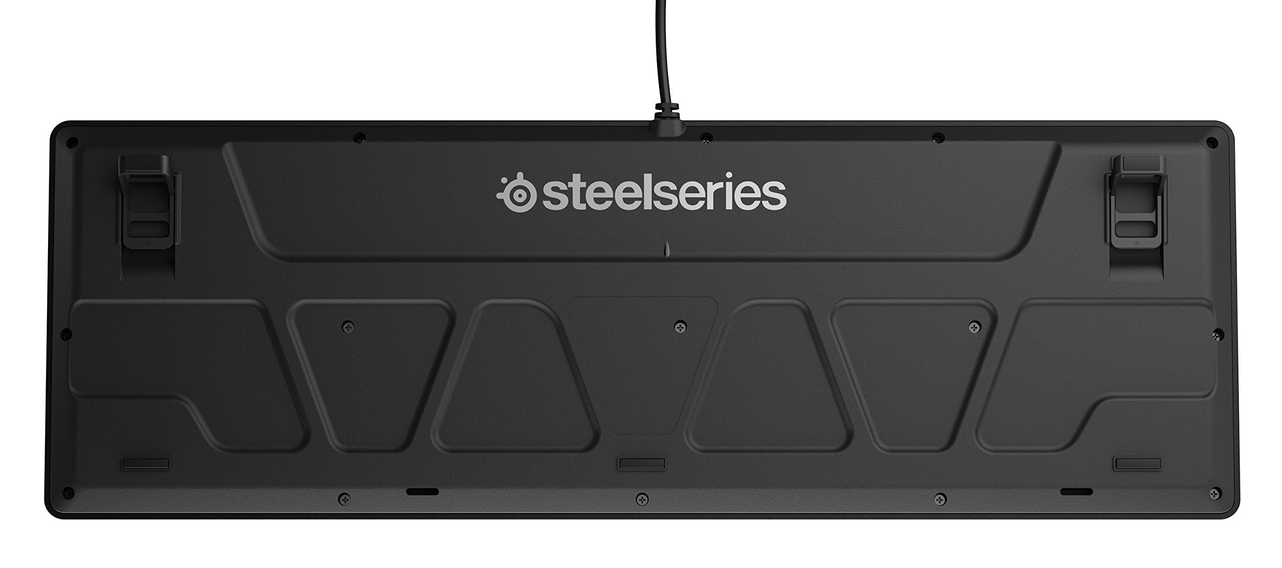 SteelSeries Apex 100 Gaming Keyboard - Tactile & Silent - Blue LED Backlit - Splash Resistant - Media Controls