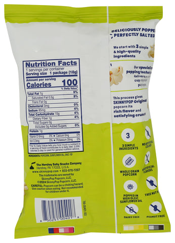 Skinny Pop Popcorn, 0.65 oz