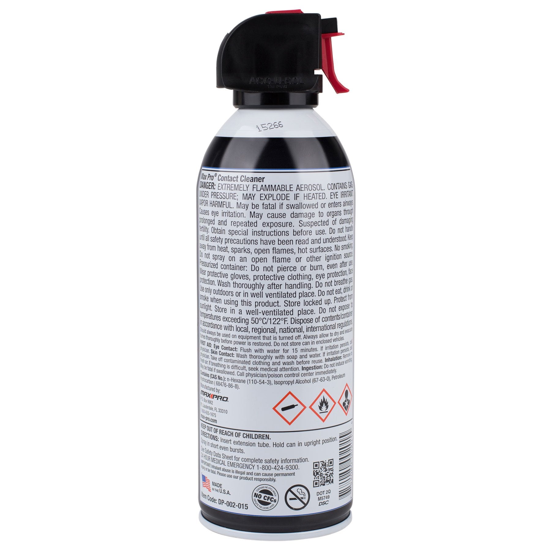 Max Professional DP-002-015 Contact Cleaner 11-oz