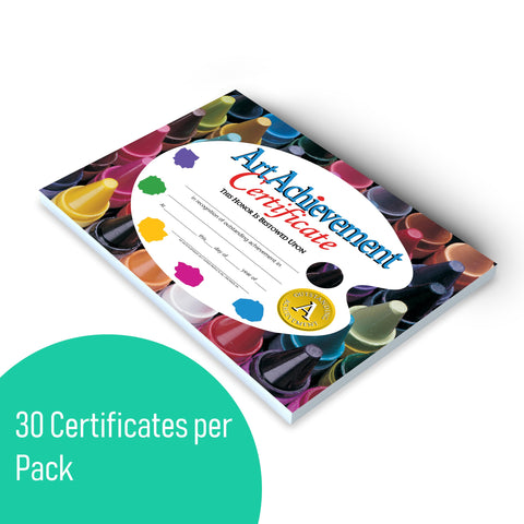 Hayes Art Achievement Certificate Style A, 8-1/2 x 11 Inches, Pack of 30