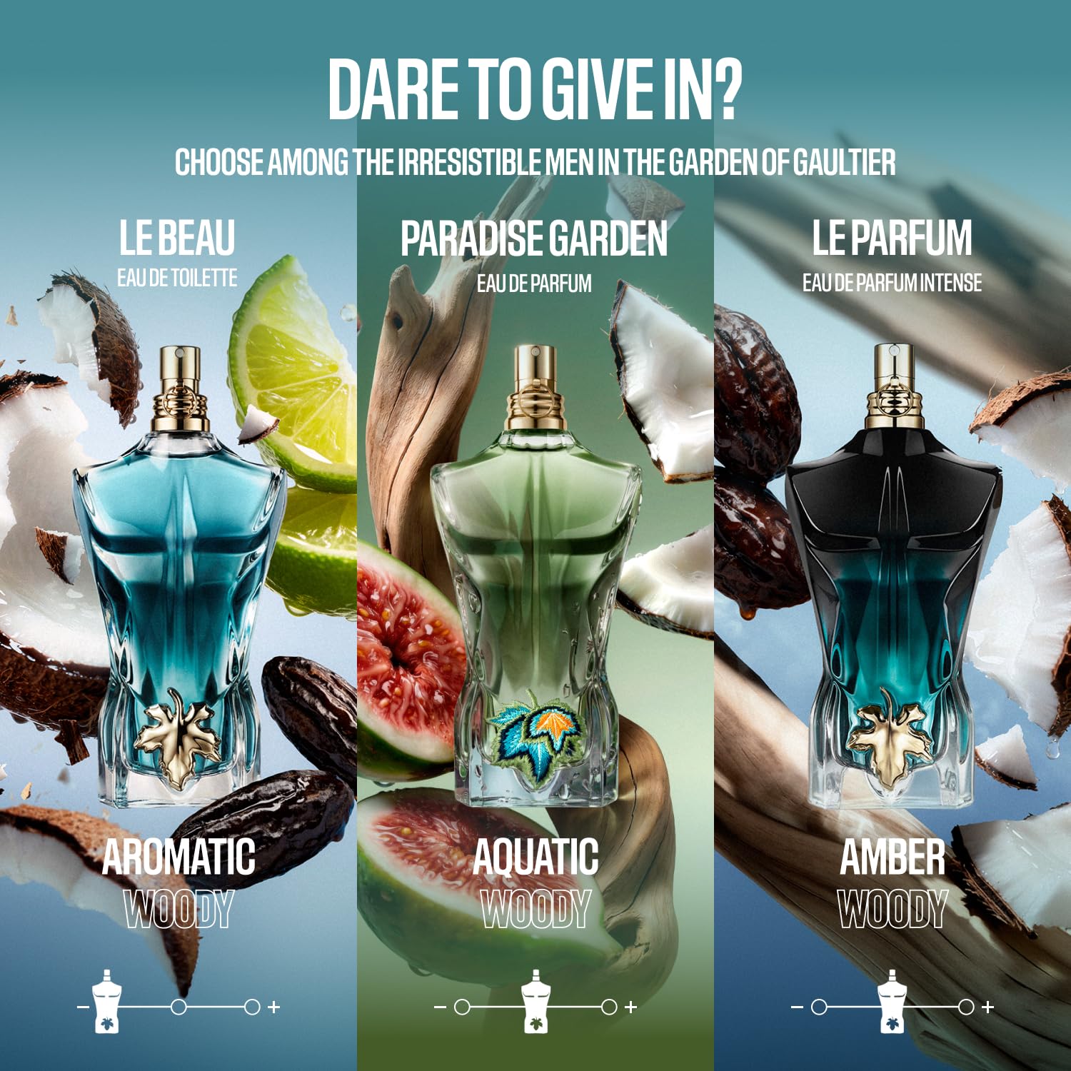 Jean Paul Gaultier Le Beau Eau de Toilette for Men - Long Lasting Addictive Aromatic Woody Mens Cologne with Bergamot, Coconut Wood & Tonka Bean - Designer Fragrance Spray, 4.2 oz