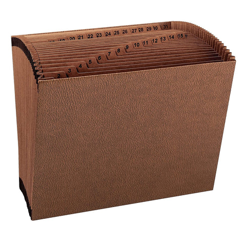 Smead TUFF Expanding File, Daily (1-31), 31 Pockets, Letter Size, Redrope-Printed Stock (70467)