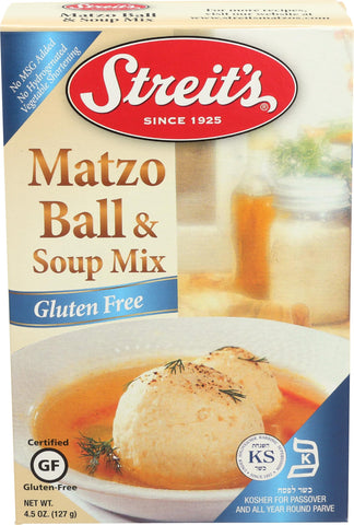 Streits, Mix Matzo Ball And Soup Gluten Free, 4.5 Ounce