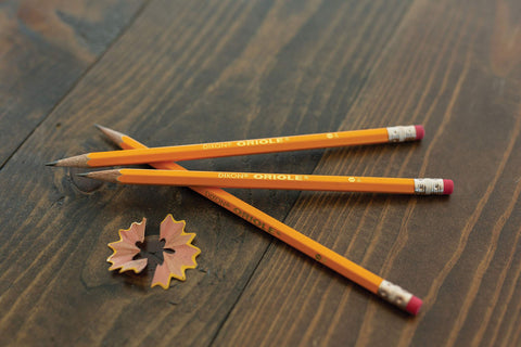 Dixon Oriole #2 Soft Soft Pencils, Wood-Cased, Black Core, Box of 144, Yellow (12866)