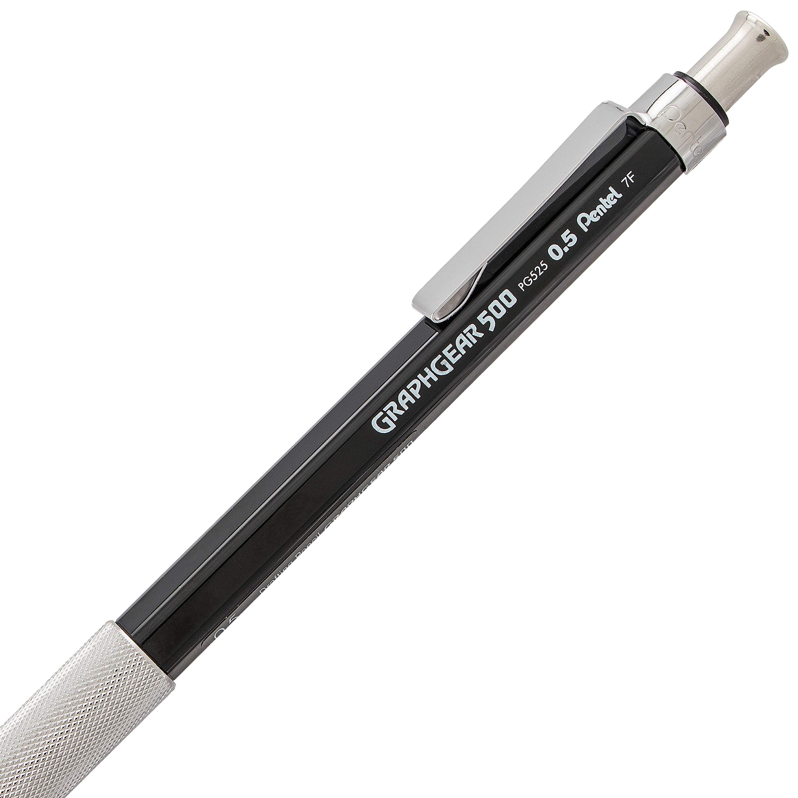Pentel Graph Gear 500 Automatic Drafting Pencil, 0.5mm, Black Barrel, 1 Pack (PG525BP)