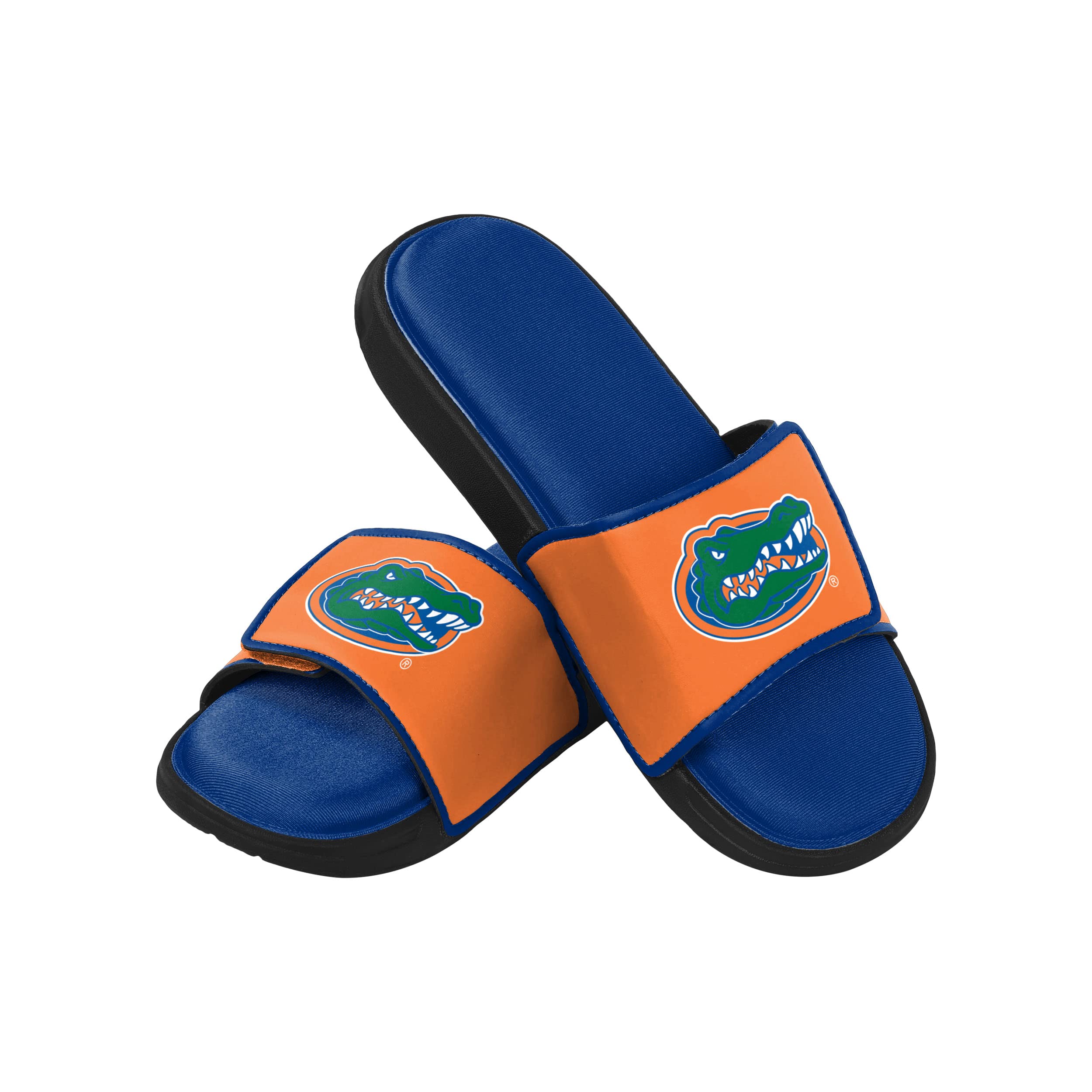 FOCO NCAA Florida Gators Mens Deluxe Foam Sport Shower Slide Flip Flop SandalsDeluxe Foam Sport Shower Slide Flip Flop Sandals, Team Color, Medium/ Mens Size 9-10