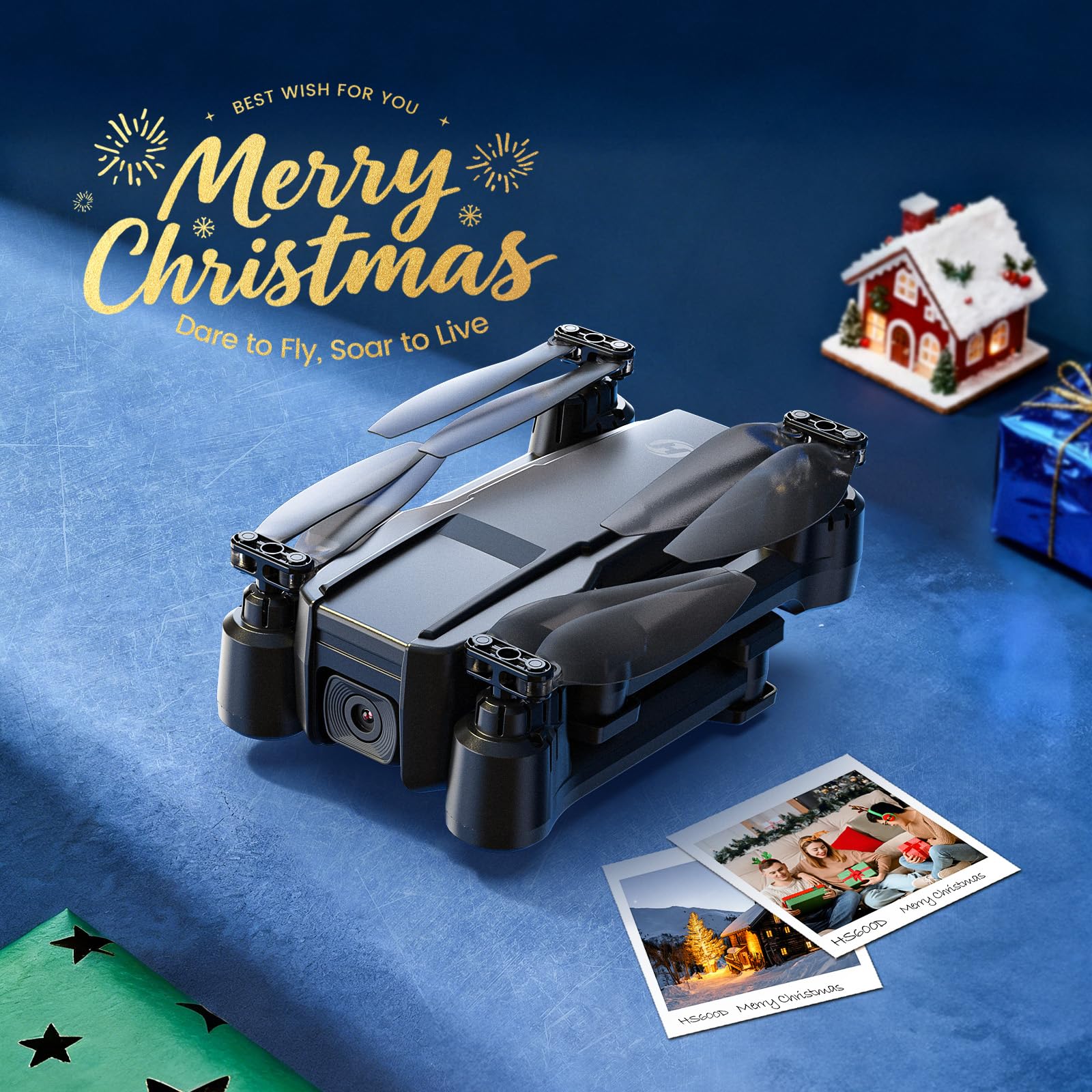 Holy Stone HS440 Foldable FPV Drone with 1080P WiFi Camera for Adult Beginners and Kids; Voice Gesture Control RC Quadcopter with Modular Battery for long flight time, Auto Hover, Carrying Case