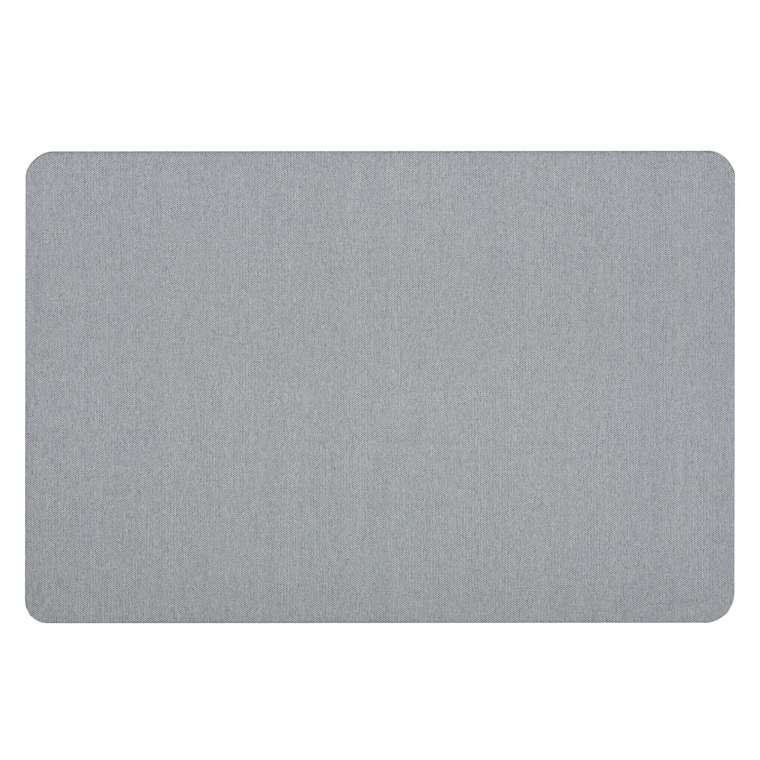 Quartet Bulletin Board, Fabric, 4' x 3', Frameless, High-Density Fiberboard, Oval Office, Light Blue (7684BE)