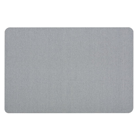 Quartet Bulletin Board, Fabric, 4' x 3', Frameless, High-Density Fiberboard, Oval Office, Light Blue (7684BE)