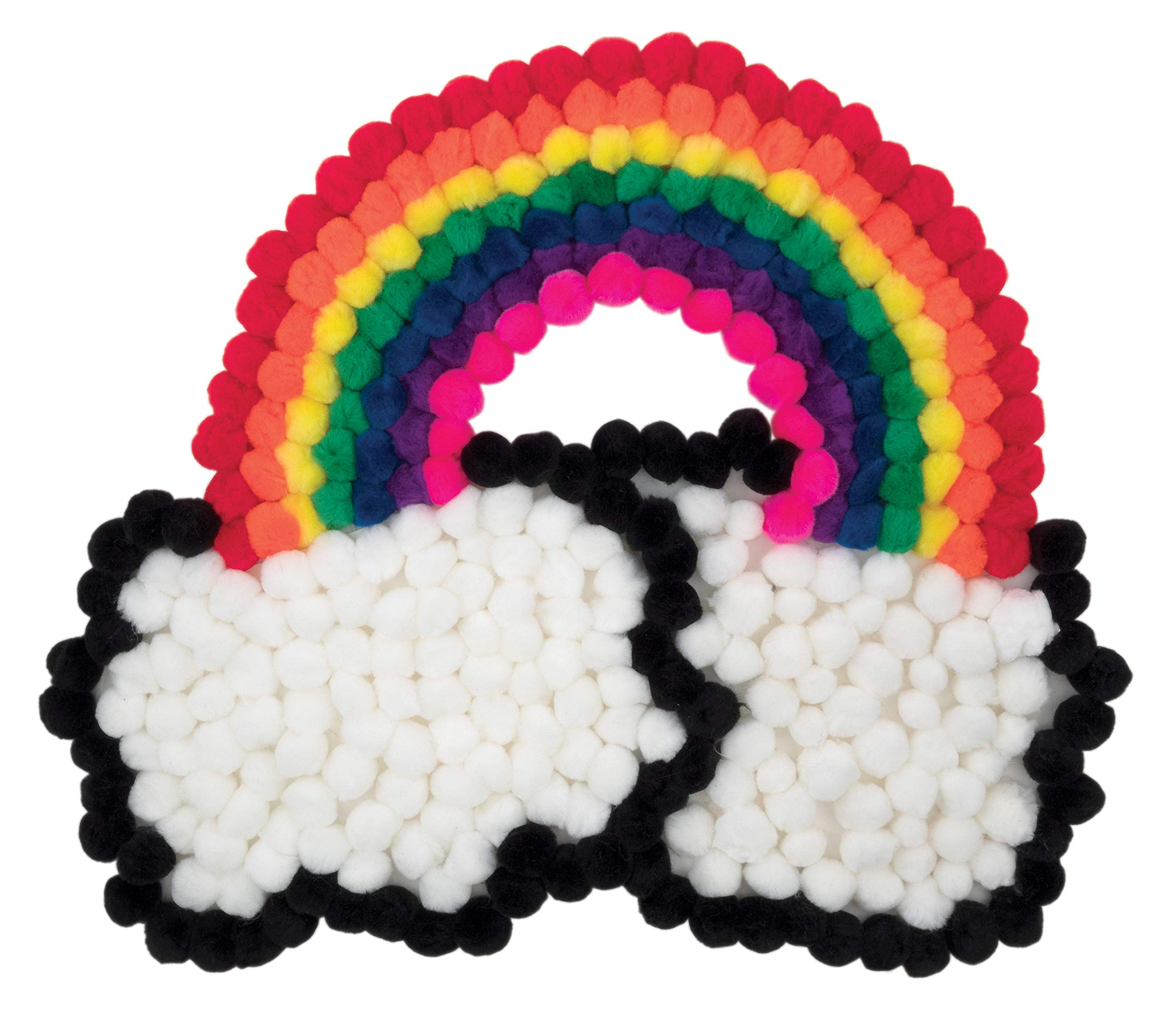 Creativity Street Pom Pons 100-Piece x 1 Inch, Red