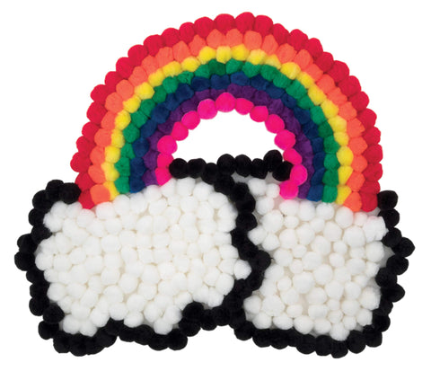 Creativity Street Pom Pons 100-Piece x 1 Inch, Red