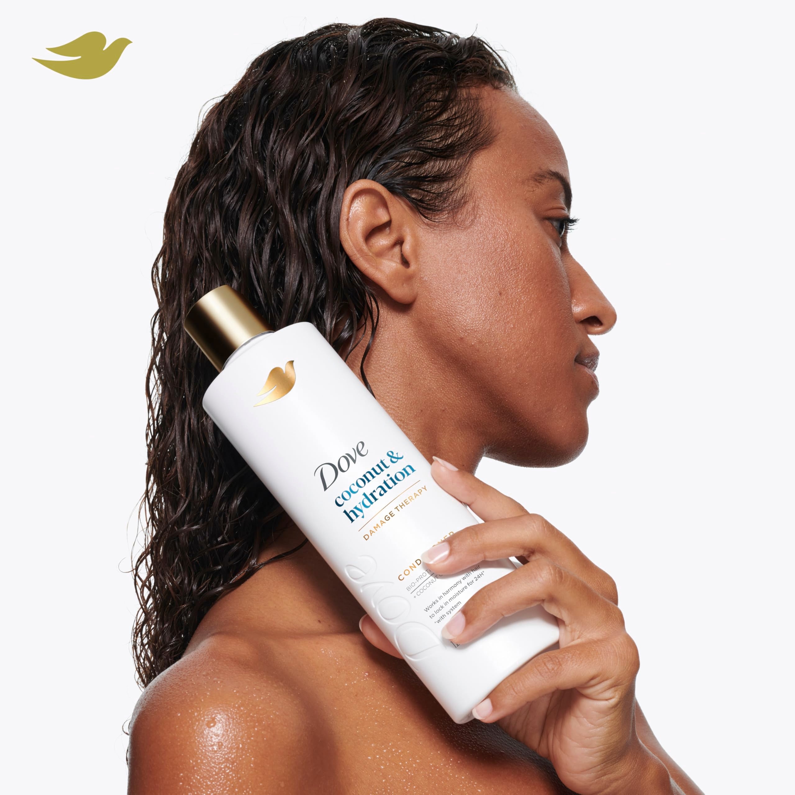 Dove Conditioner Coconut & Hydration for Dry Hair with Bio-Protein Care Technology and Coconut Oil 12 Fl Oz