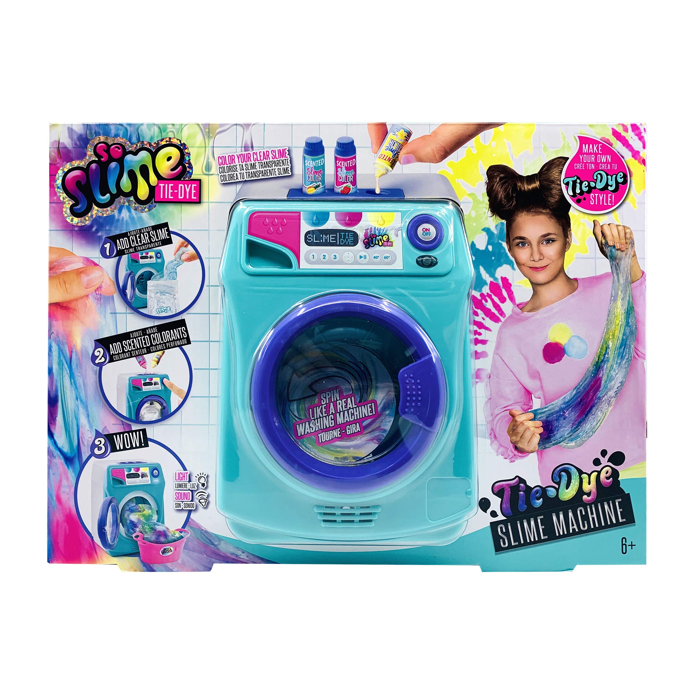 Canal Toys So DIY So Slime Premade Tie-Dye Slime Kit Washing Machine Kit