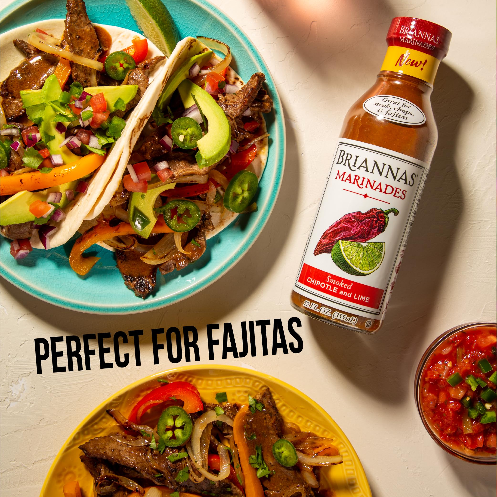 BRIANNAS - Classic Steak Marinade - Small Batch, Gluten Free, Vegan Marinade made with Premium Ingredients - 12 oz. Bottle