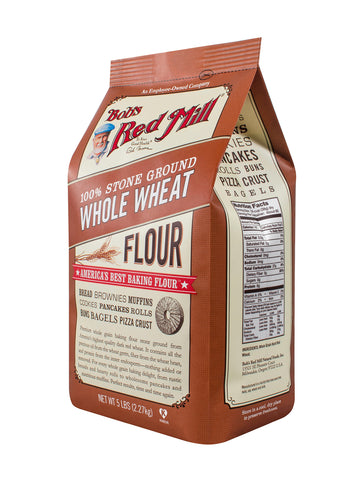 Bob's Red Mill Whole Wheat Flour, 5 Pound (Pack of 1)