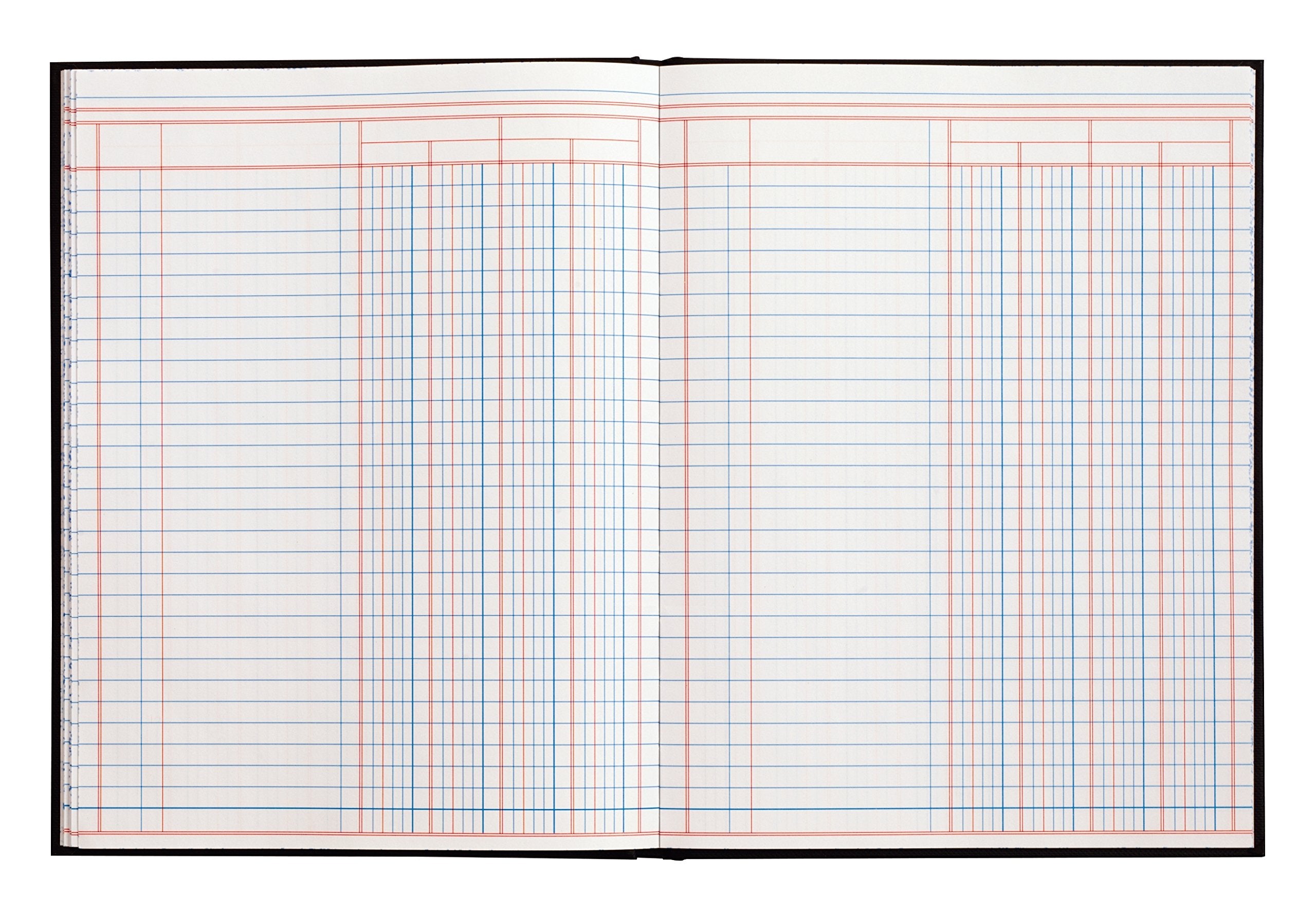 Adams Account Book, 4-Column, Black Cloth Cover, 9.25 x 7 Inches, 80 Pages Per Book (ARB8004M)