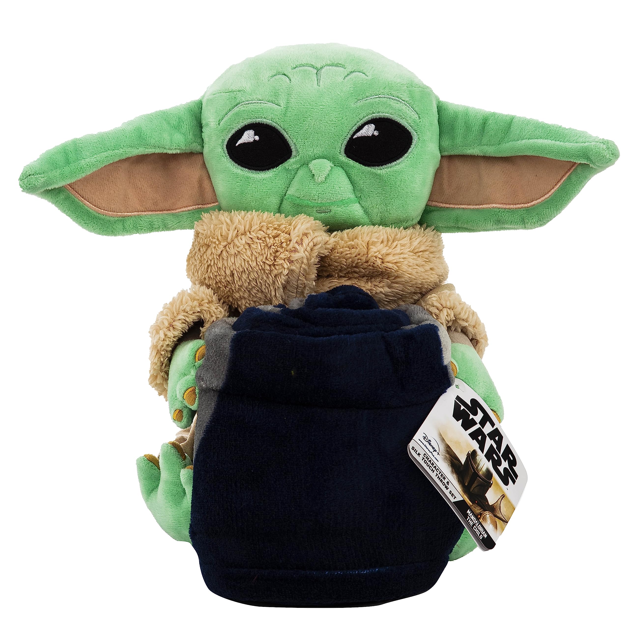 Northwest Star Wars: The Mandalorian Dark Hover Character Hugger Pillow & Silk Touch Throw Blanket Set, 40" x 50"