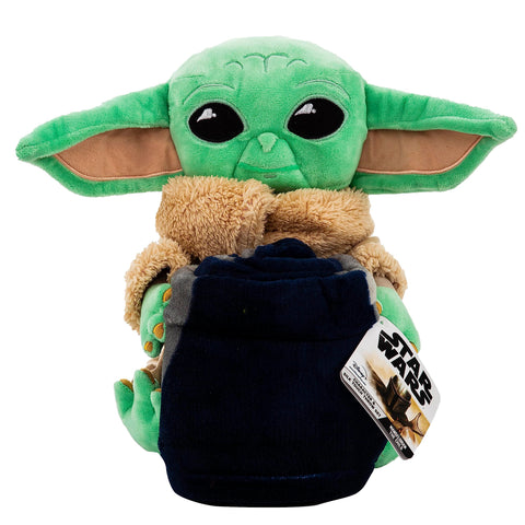 Northwest Star Wars: The Mandalorian Dark Hover Character Hugger Pillow & Silk Touch Throw Blanket Set, 40" x 50"