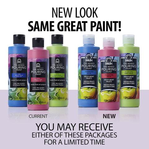 FolkArt Pre-Mixed Acrylic Pouring Paint, 8 oz, Aqua