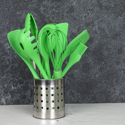 Chef Craft Premium Silicone Spatula/Turner, 11.75 inch, Green