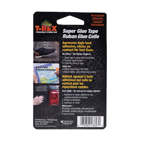T-Rex Double Sided Super Glue Tape, 0.75 Inches by 5 Yards