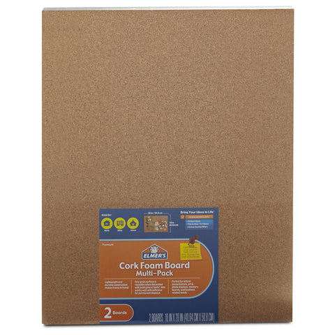 Elmer's Foam Board, Black, 16x20 Inch, Pack of 2