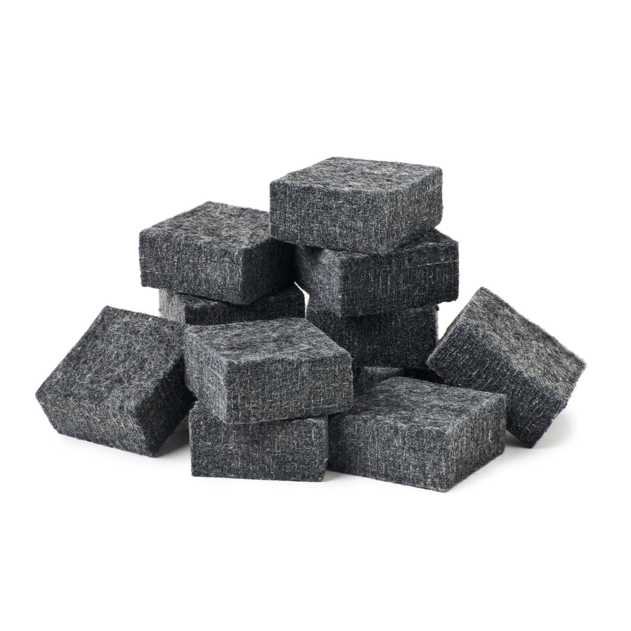 Charles Leonard Multi-Purpose Felt Erasers Class Pack, 2 x 2 Inches Each, Charcoal, 12-Pack (74520)