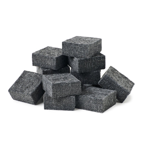 Charles Leonard Multi-Purpose Felt Erasers Class Pack, 2 x 2 Inches Each, Charcoal, 12-Pack (74520)