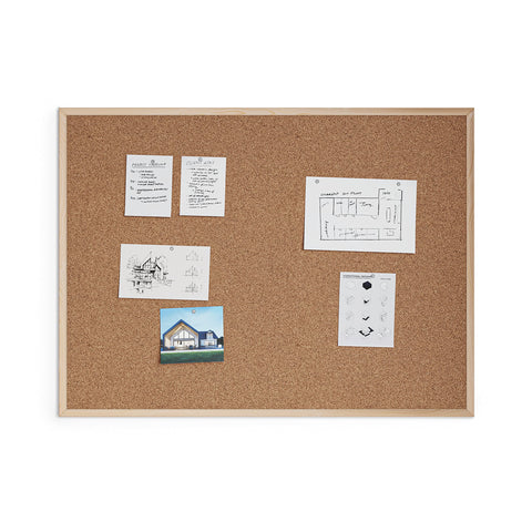 U Brands Cork Bulletin Board, 36" x 48" Inches, Light Birch Wood Frame (003U00-01)